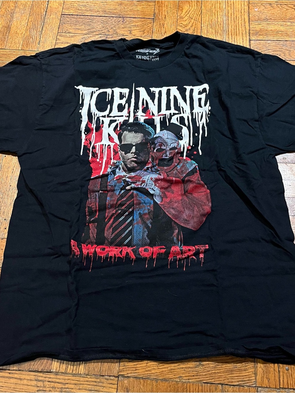 (🧵3 for $30🧵) Black Graphic Short Sleeve Tee - A Work of Art
